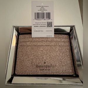 Kate Spade Wallet/Card Holder - Rose Gold/Pink